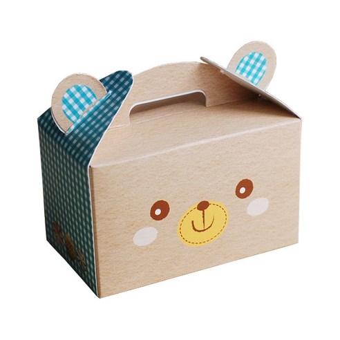 애니멀 손잡이 곰 포장 케이스, 혼합 색상, 20개