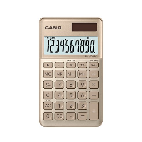 카시오 휴대용타입 계산기 SL-1000SC, GD