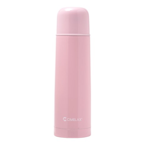 씨밀렉스 이중스텐 진공 보온병 보냉병 텀블러, 핑크, 500ml