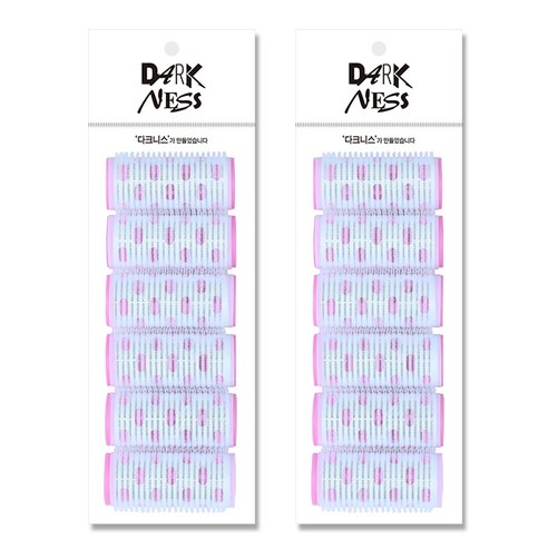 다크니스 열선 헤어롤 중 6p 세트, 혼합 색상, 2세트