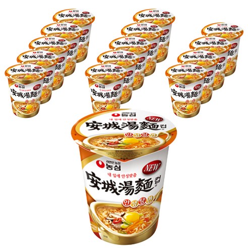 농심 안성탕면 소컵 66g, 15개