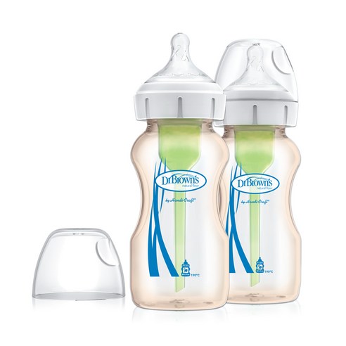 닥터브라운 와이드넥 옵션스 플러스 PESU 젖병 270ml x 2p, 화이트, 2개