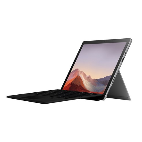 마이크로소프트 2020 Surface Pro7 12.3 + 지문인식 블랙 타입커버 세트, 플래티넘, 코어i5 10세대, 128GB, 8GB, WIN10 Home, VDV-00010