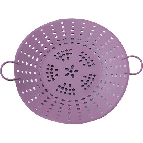 키친팩토리 파스텔 실리콘 찜기 5발 1단 버건디핑크, 25cm, 1개