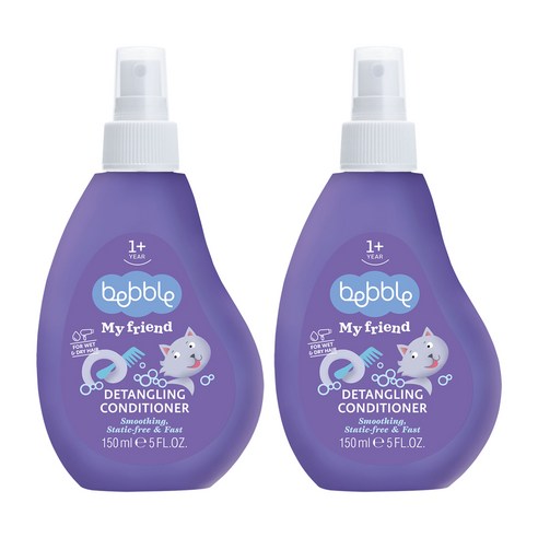 베블 마이프렌드 디탱글링 스프레이 컨디셔너 유아샴푸, 150ml, 2개
