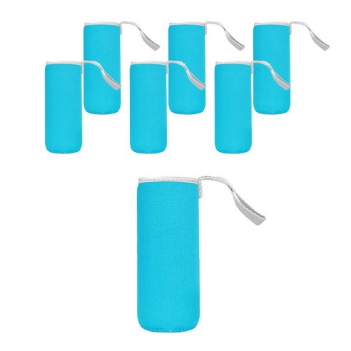 블럭마트 네오플랜 보온보냉 물병주머니 420ml, 블루, 7개
