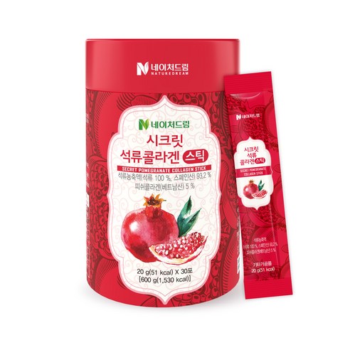 네이처드림 시크릿 석류콜라겐 젤리 스틱, 20g, 30개