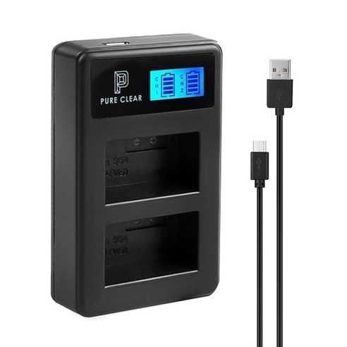 소니 NP-FW50 배터리를 위한 편리하고 안전한 듀얼 USB 호환 충전 솔루션