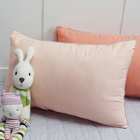 베드앤데코 베이직 일체형베개 2p, 살구