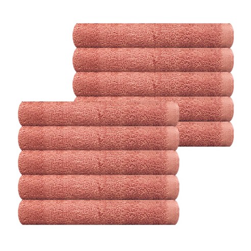 송월타월 브라이트 미용32 수건 80g 20수 면사, 주황, 10개