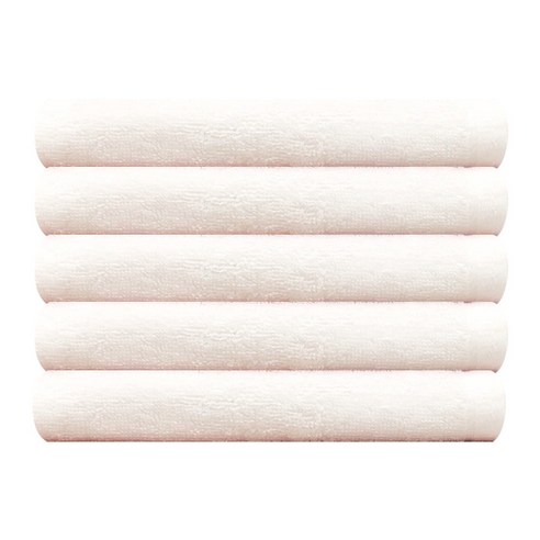 송월타월 브라이트 미용32 수건 80g 20수 면사, 백색, 5개