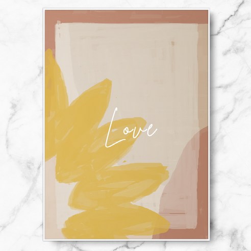 RYMD Love Sunflower 수지 액자, 화이트