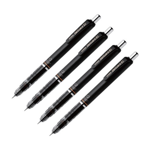 제브라 델가드 샤프펜슬 검정, 0.5mm, 4개