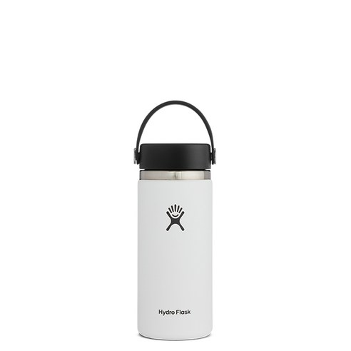 하이드로플라스크 와이드마우스 보온보냉병 V2, 화이트, 473ml