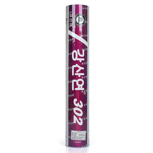 강산연 302 배드민턴 오리털 셔틀콕 12p, 화이트, 1개