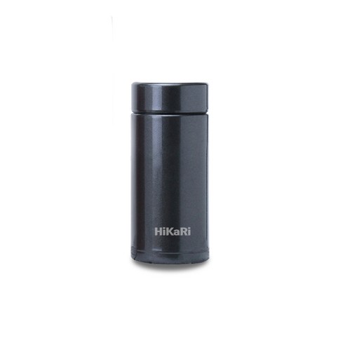 히카리 슬림 미니 보온보냉 스텐 텀블러, 블랙, 200ml