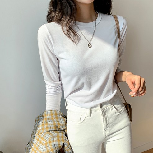 엔비룩 여성용 이지 라운드 티