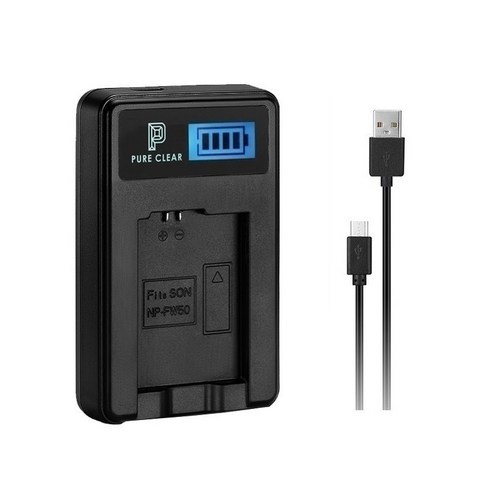 퓨어클리어 니콘 EN-EL10 LCD 싱글 USB 호환 충전기