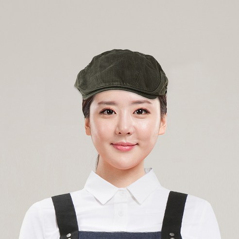 팀쿡 주방용 면 코튼 헌팅캡 FREE, 카키(TSC-508), 1개