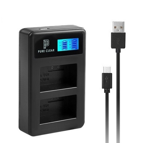 퓨어클리어 코닥 KLIC-7006 LCD 듀얼 USB 호환충전기, JND-PURECLEAR-TWO