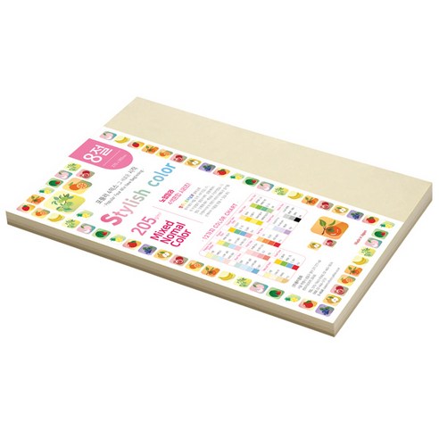 PAPERCULTURE 스타일리쉬 노멀 칼라 혼합색지 11 Natural Tone 205g, 8절, 35개
