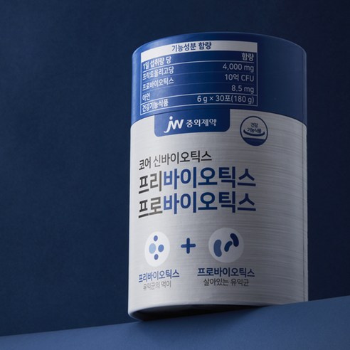 장 건강을 향상시키고 전반적인 웰빙을 촉진하는 JW 중외제약 코어 신바이오틱스