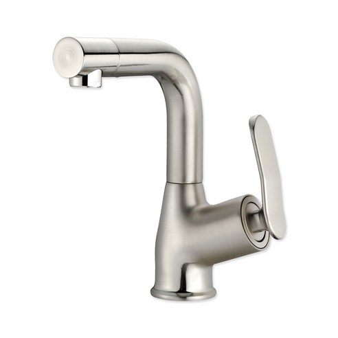 다인 측면 원홀 세면대 수전 DL665 BN 유광니켈, 1개