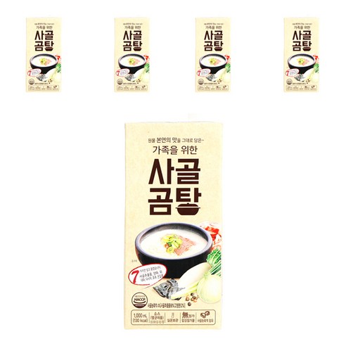 서강 가족을 위한 사골곰탕, 1000ml, 5개
