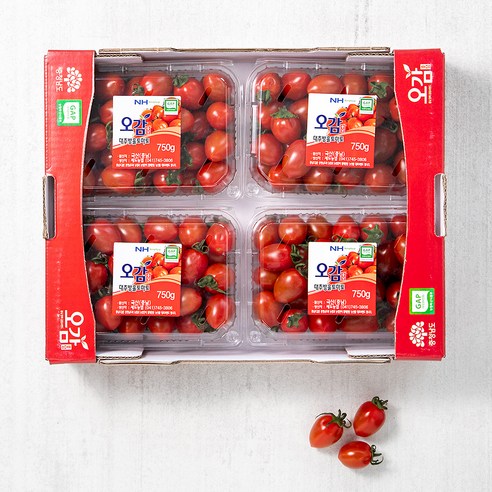충남오감 GAP 인증 세도농협 대추방울토마토, 750g, 4팩