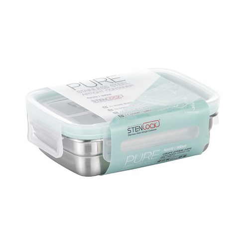 스텐락 퓨어 밀폐용기 직사각 3호 350ml, 1개입, 1개