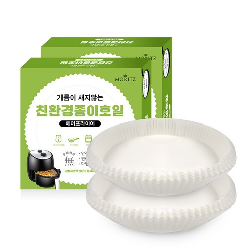 모리츠 에어프라이어용 종이호일 대 23 x 4.5 cm 60p, 2개
