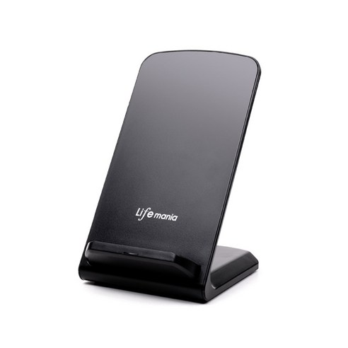 라이프매니아 고속 무선충전기 거치대 LMB-20C, 블랙, 1개