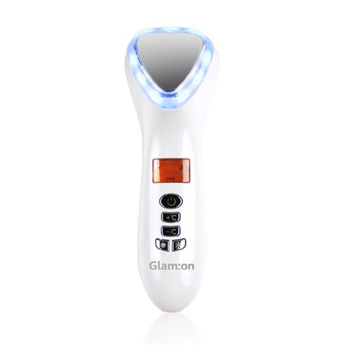 글램온 갈바닉 핫앤쿨 LED 피부마사지기, GMN-001, 화이트