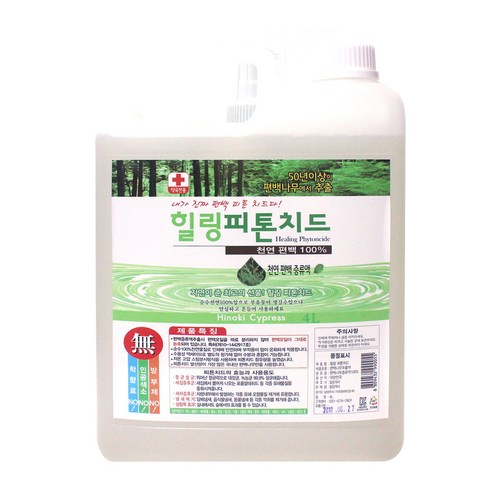 힐링 피톤치드 탈취제, 4L, 1개
