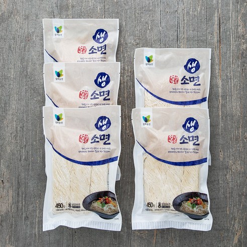 삼호농산 생 소면, 450g, 5개