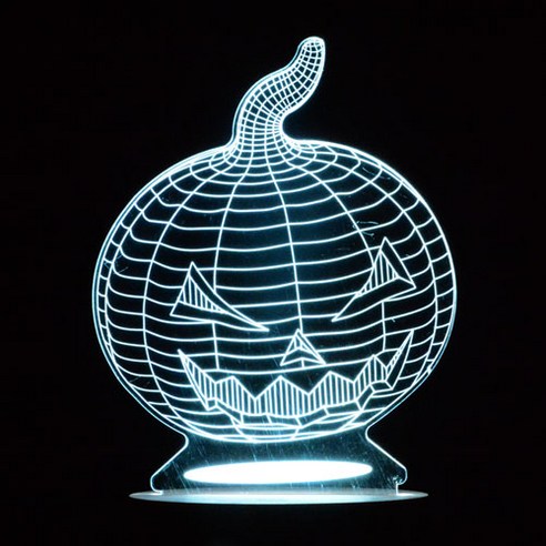 홈마인 LED 3D 무드등 I302 할로윈2, 혼합색상