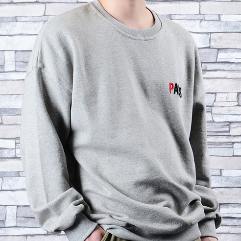 타운클로 오버핏 파리 맨투맨