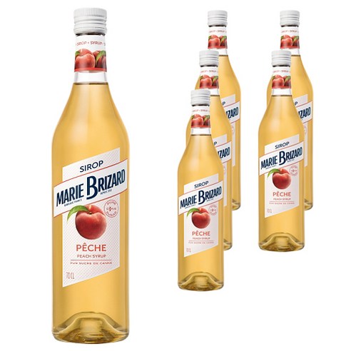 마리브리자드 피치 시럽, 700ml, 6개