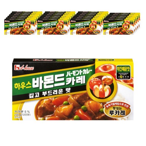 House 바몬드카레 약간매운맛, 230g, 24개