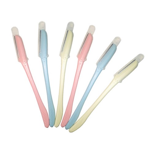 니켄 일자 눈썹 칼 3p, 혼합색상, 2개