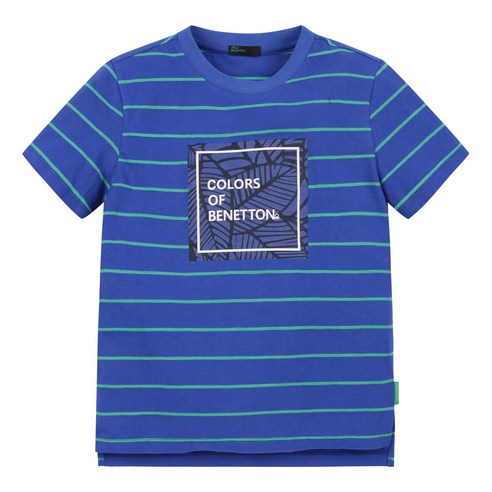 베네통 아동용 스트라이프 포인트 티셔츠 QATSP1031