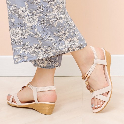 슈즈앤 웨지굽 스트랩 샌들 sn018