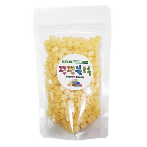 펀펀블럭 리필용 나노블록, M-5 연노랑, 1개