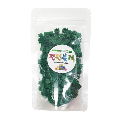 펀펀블럭 리필용 나노블록, M-24 진초록
