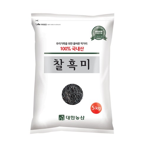 대한농산 찰흑미, 1kg, 2개