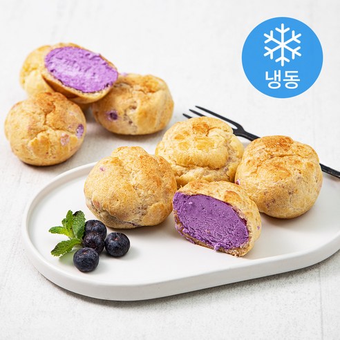 삼립 카페스노우 블루베리 요거트 왕슈 (냉동), 1.296kg, 12개