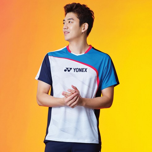 요넥스 남성용 라운드 반팔 티셔츠 201TS013M