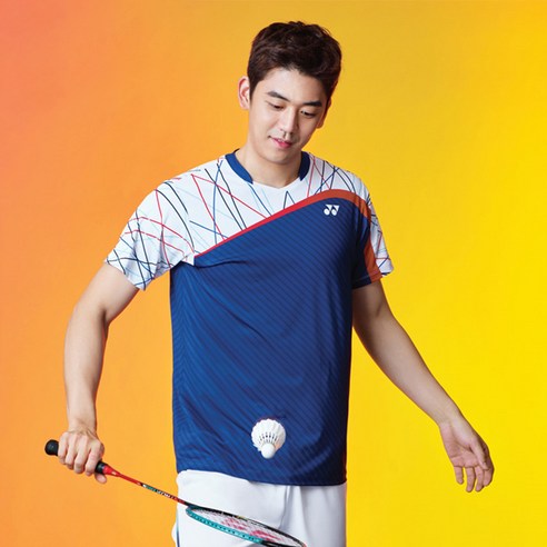 요넥스 남성용 라운드 반팔 티셔츠 201TS017M