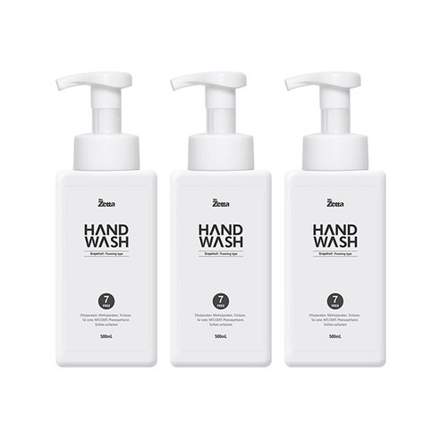제타 포밍 손세정 순 핸드워시 자몽, 500ml, 3개