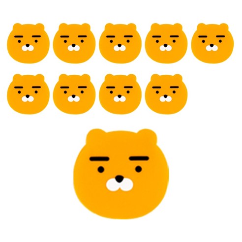 카카오프렌즈 지우개, 라이언, 10개